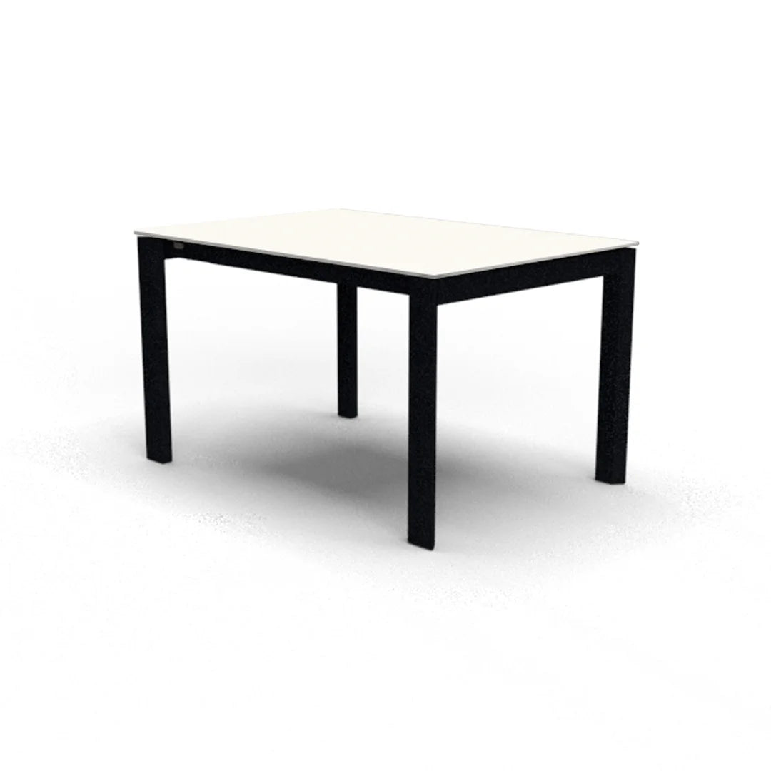 Mesa Italiana extensible Eminence base metalica 160 cm. Muebles Italianos variant