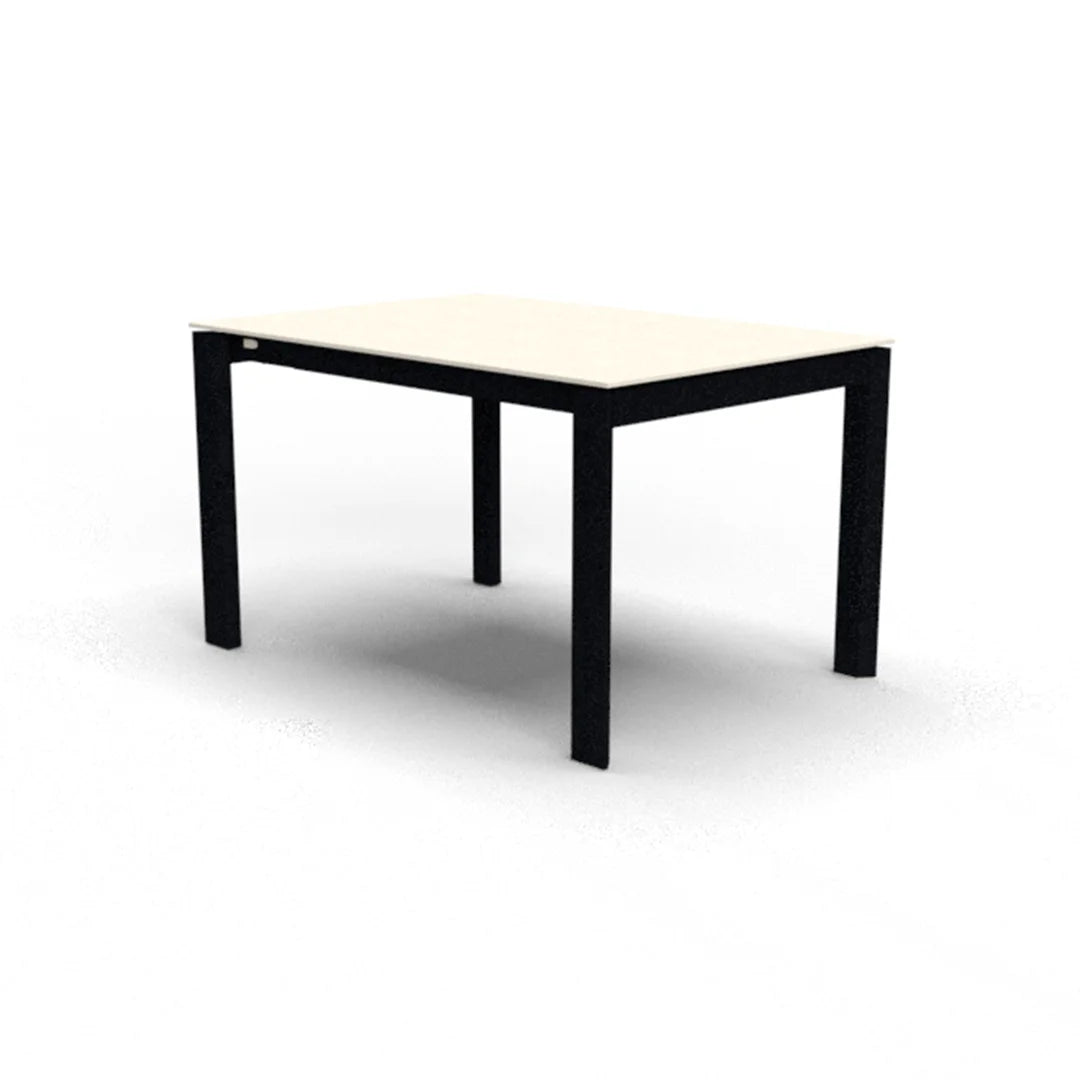 Mesa Italiana extensible Eminence base metalica 160 cm. Muebles Italianos variant