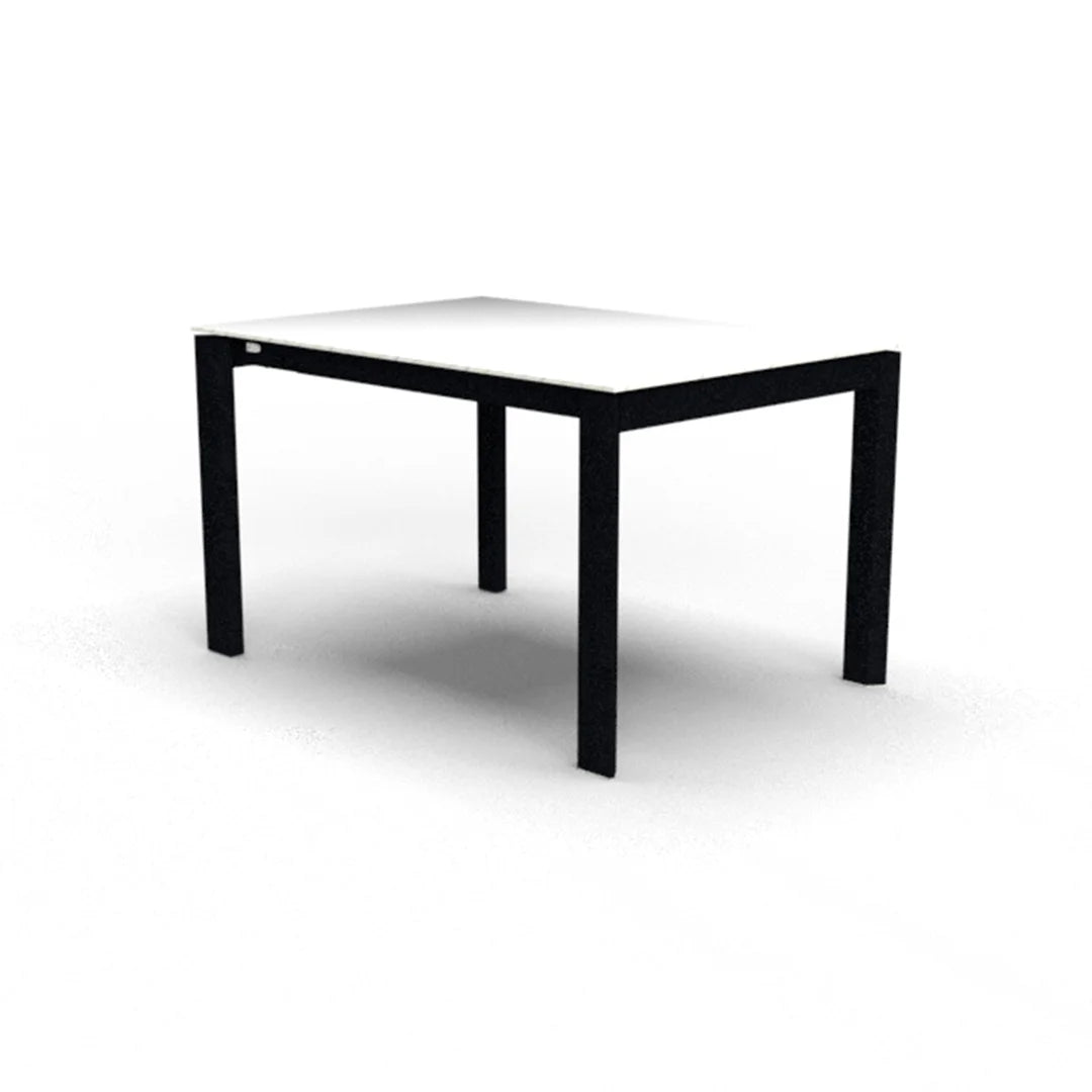 Mesa Italiana extensible Eminence base metalica 160 cm. Muebles Italianos variant