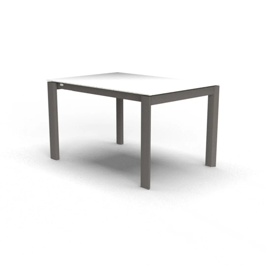 Mesa Italiana extensible Eminence base metalica 160 cm. Muebles Italianos variant