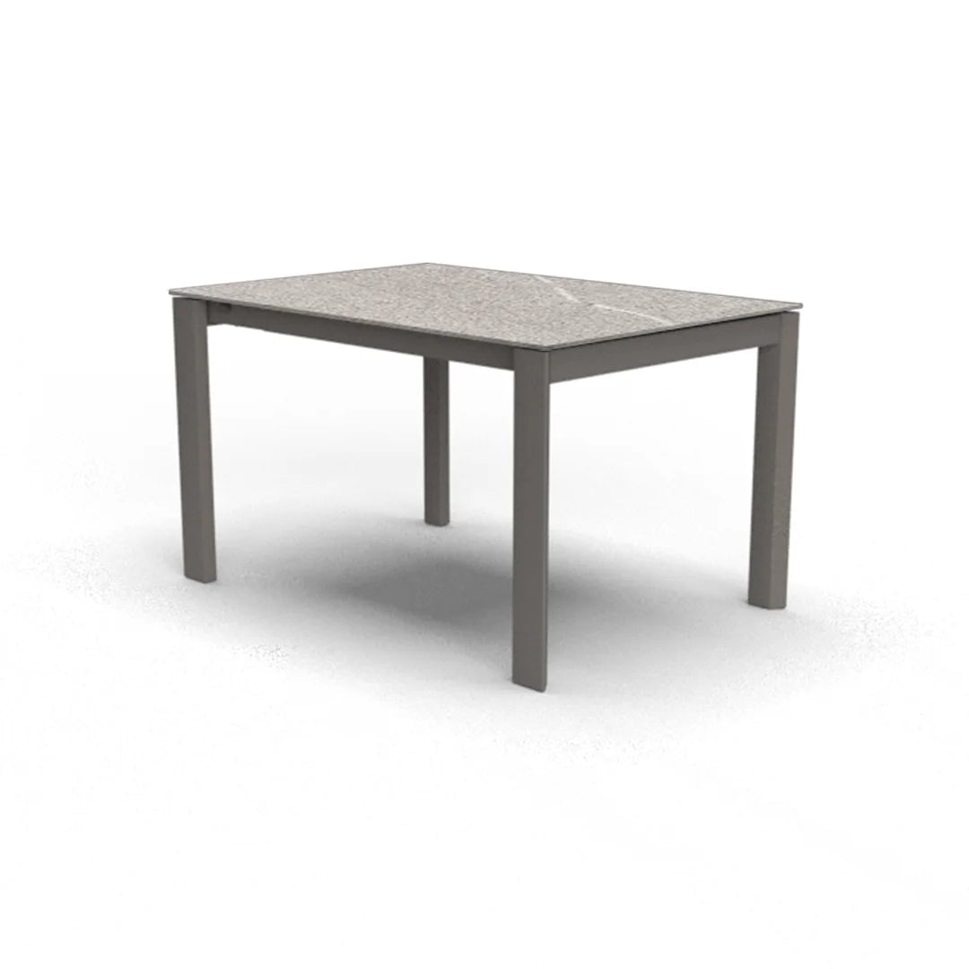 Mesa Italiana extensible Eminence base metalica 160 cm. Muebles Italianos variant