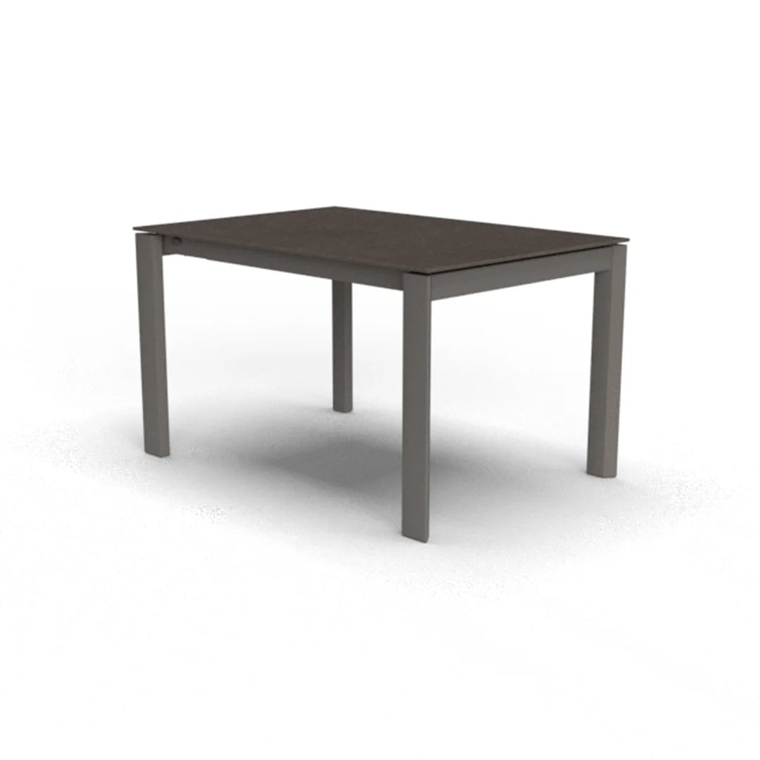 Mesa Italiana extensible Eminence base metalica 160 cm. Muebles Italianos variant