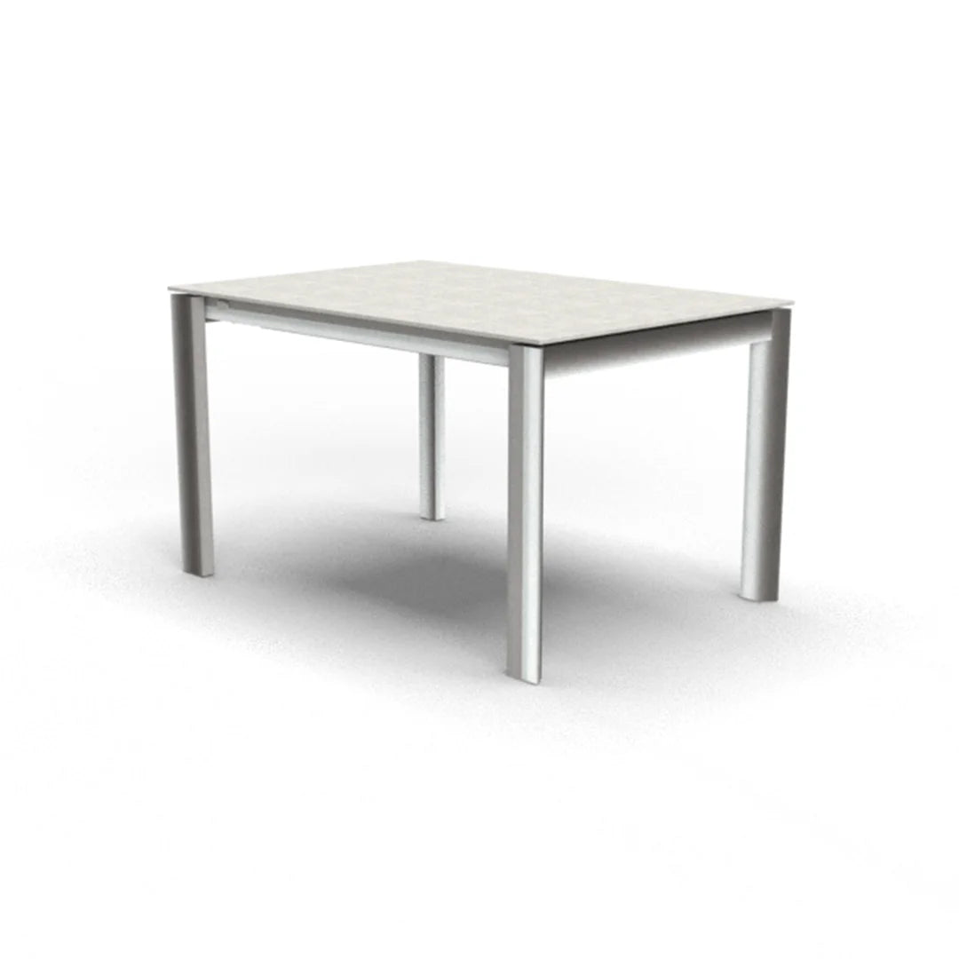 Mesa de doble extensión Eminence base metalica 160 cm. Muebles Italianos variant