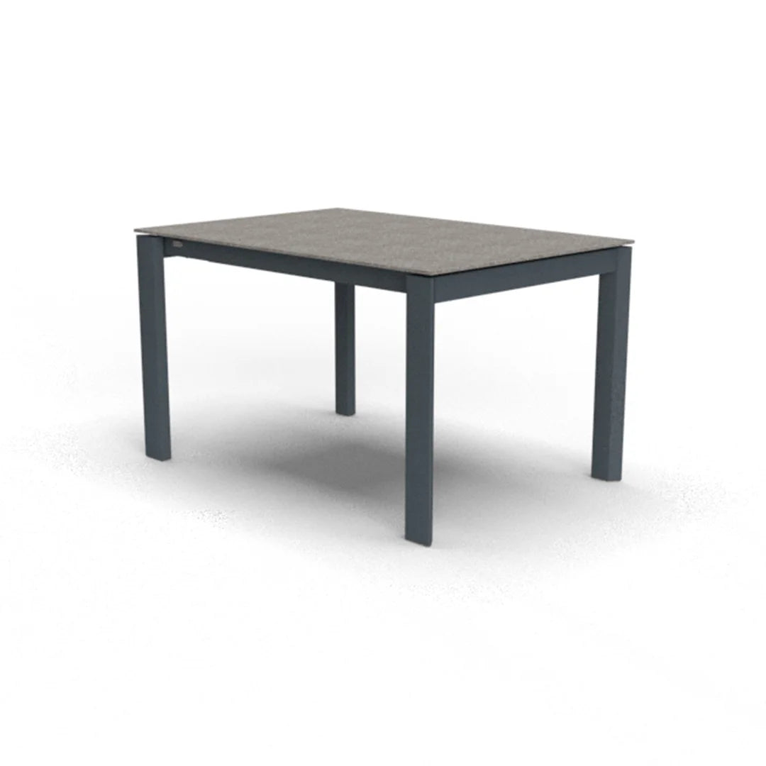 Mesa de doble extensión Eminence base metalica 160 cm. Muebles Italianos variant