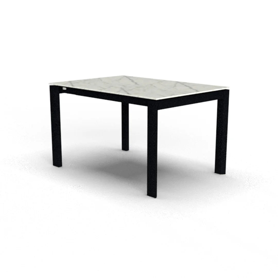 Mesa de doble extensión Eminence base metalica 160 cm. Muebles Italianos variant