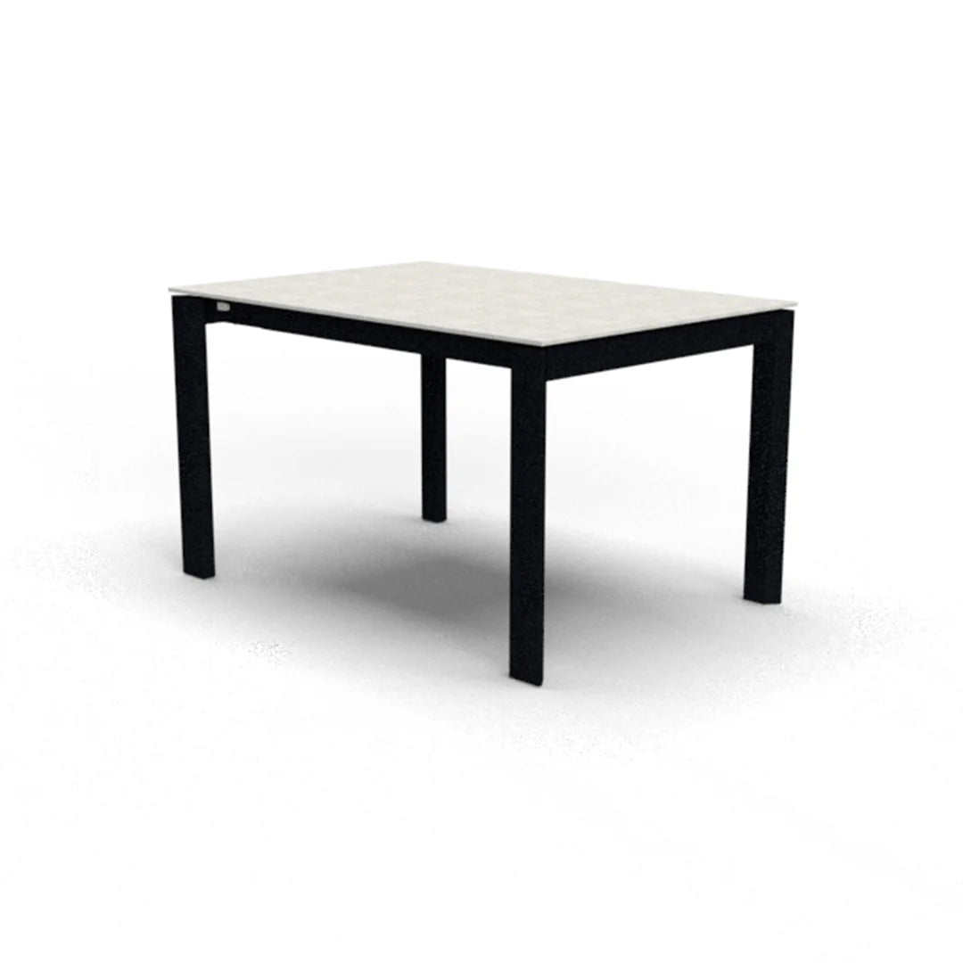 Mesa de doble extensión Eminence base metalica 160 cm. Muebles Italianos variant