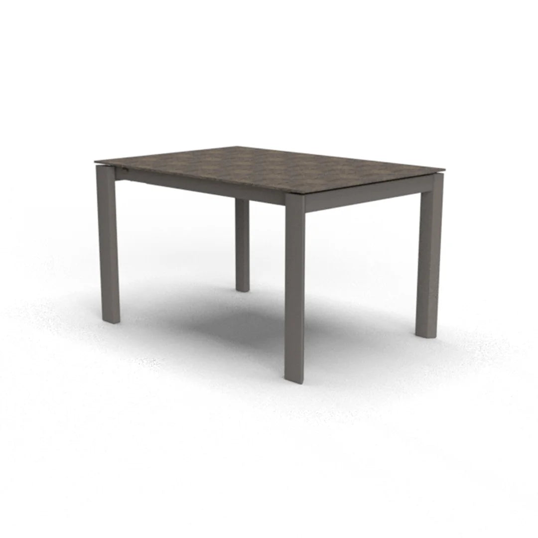 Mesa de doble extensión Eminence base metalica 160 cm. Muebles Italianos variant