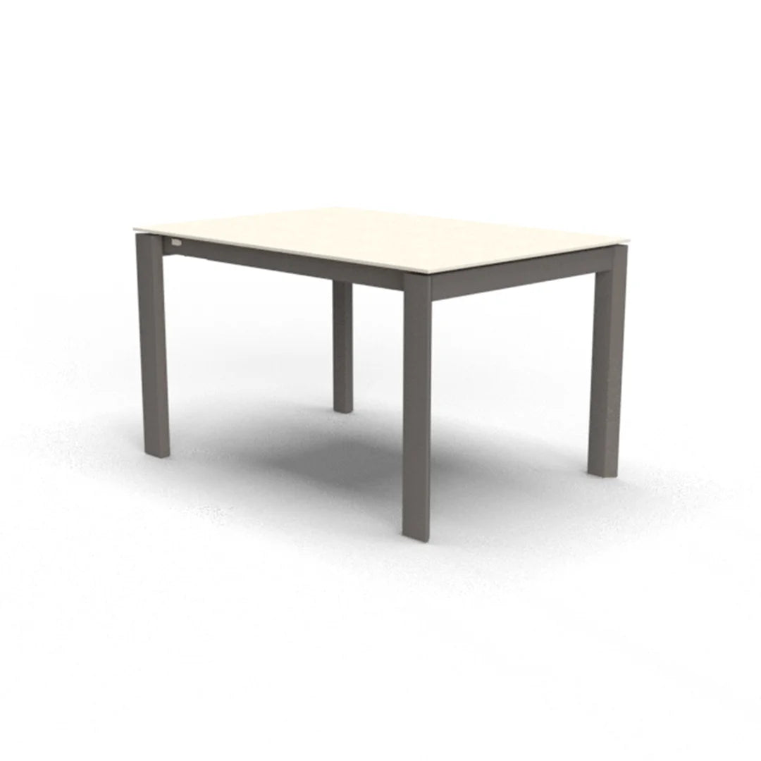 Mesa de doble extensión Eminence base metalica 160 cm. Muebles Italianos variant