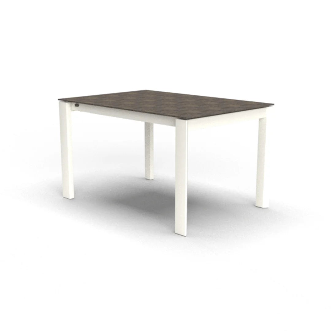 Mesa de triple extensión Eminence base metalica 160 cm. Muebles Italianos variant