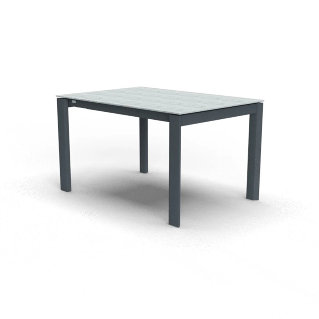 Mesa de triple extensión Eminence base metalica 160 cm. Muebles Italianos variant