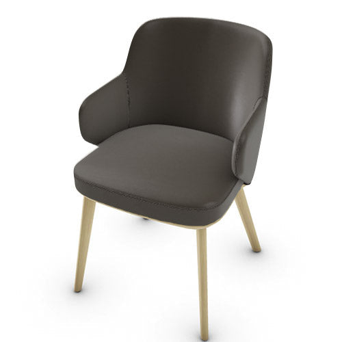 silla foyer madera con brazos. Muebles Italianos