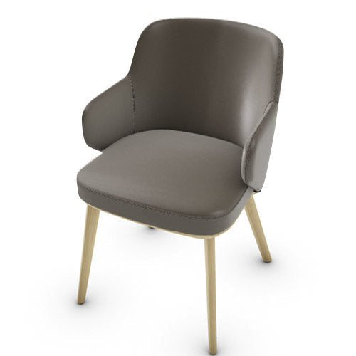 silla foyer madera con brazos. Muebles Italianos