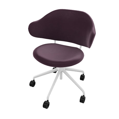 silla holly b/n con ruedas. Muebles Italianos