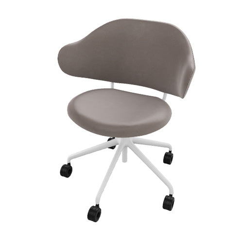 silla holly b/n con ruedas. Muebles Italianos