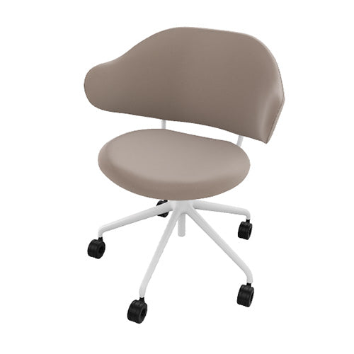 silla holly b/n con ruedas. Muebles Italianos