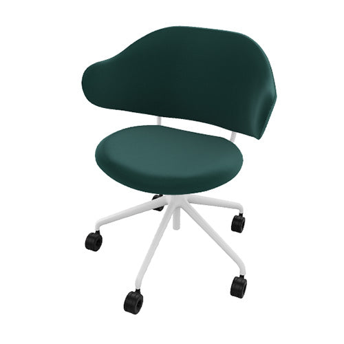 silla holly b/n con ruedas. Muebles Italianos