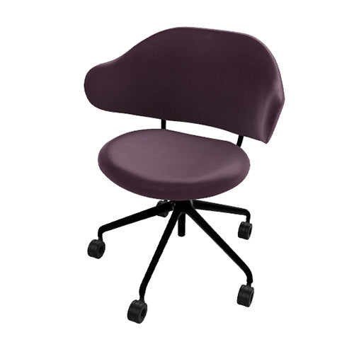 silla holly b/n con ruedas. Muebles Italianos