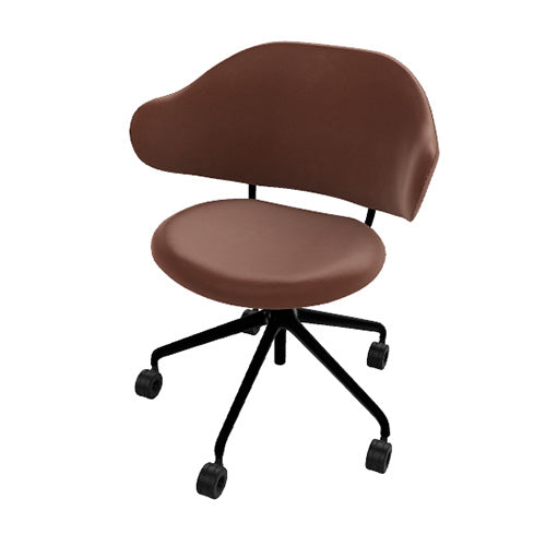 silla holly b/n con ruedas. Muebles Italianos