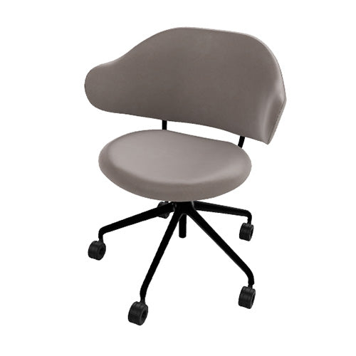 silla holly b/n con ruedas. Muebles Italianos