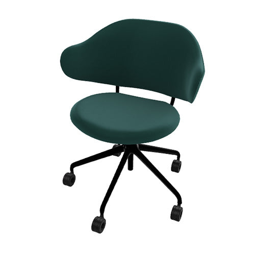 silla holly b/n con ruedas. Muebles Italianos