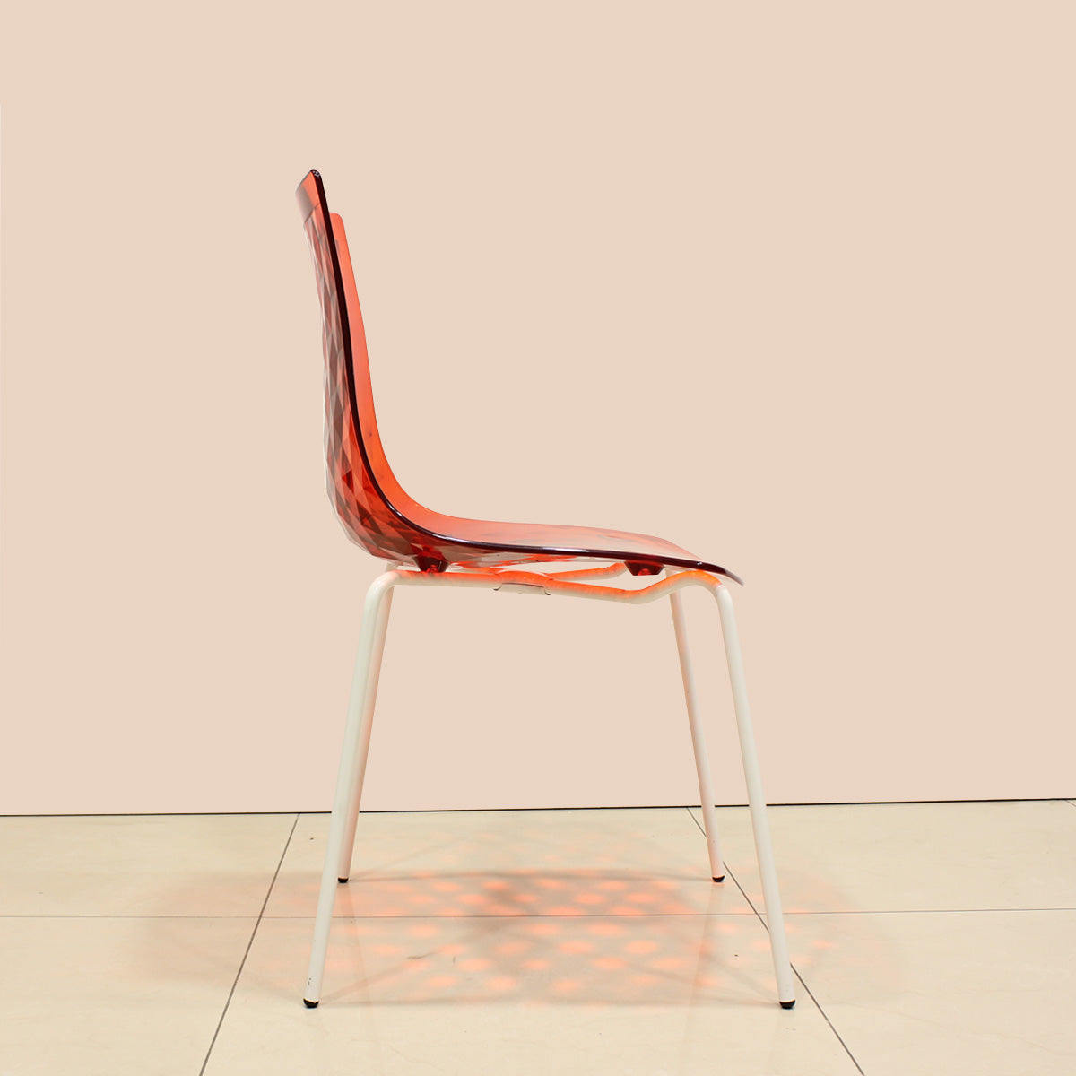 set de 8 silla ice naranja. Muebles Italianos