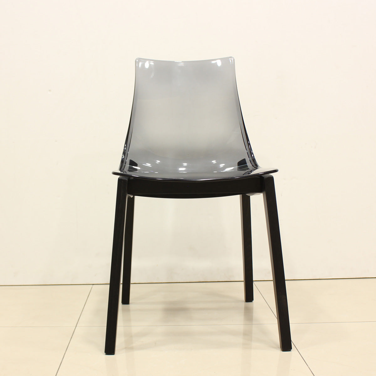 set de 2 sillas led grafito / humo. Muebles Italianos