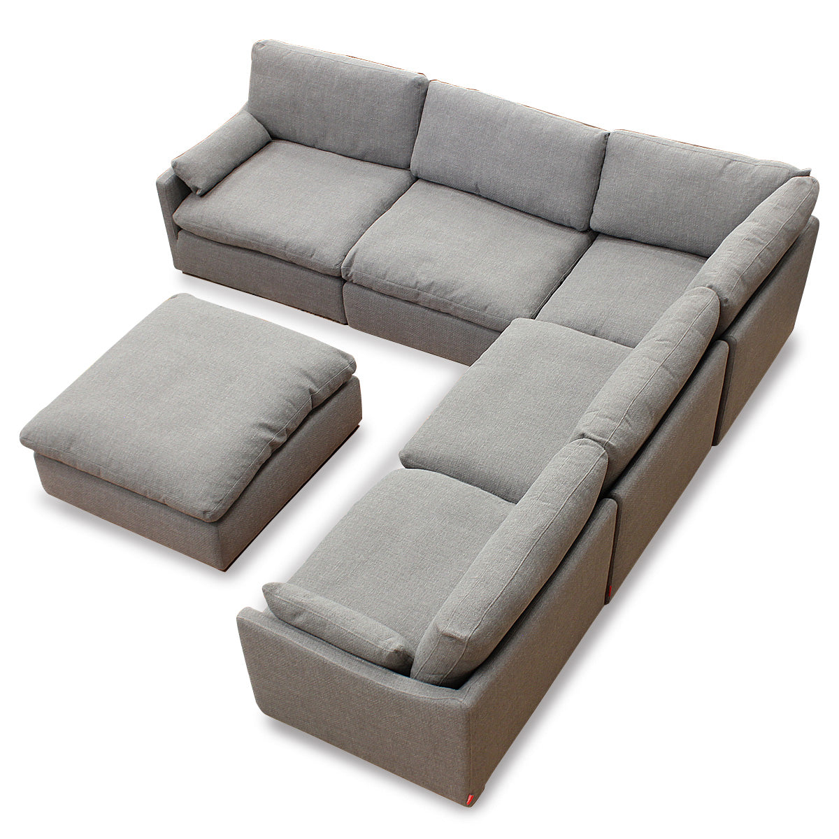 Sala esquinera Cordoba Gris. Muebles Italianos