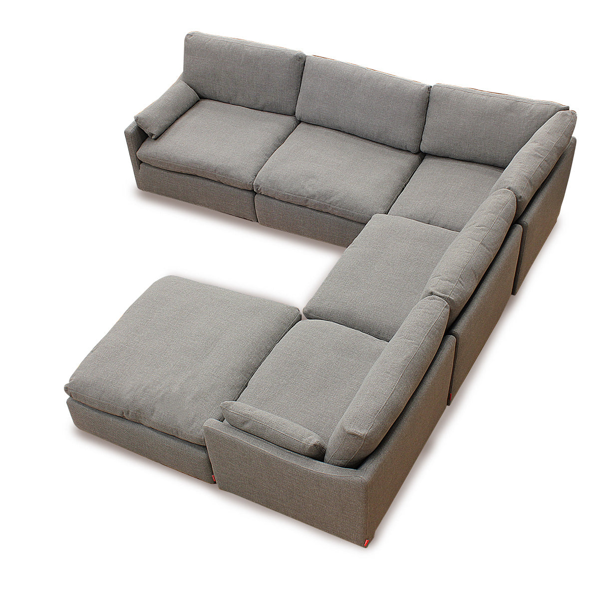 Sala esquinera Cordoba Gris. Muebles Italianos