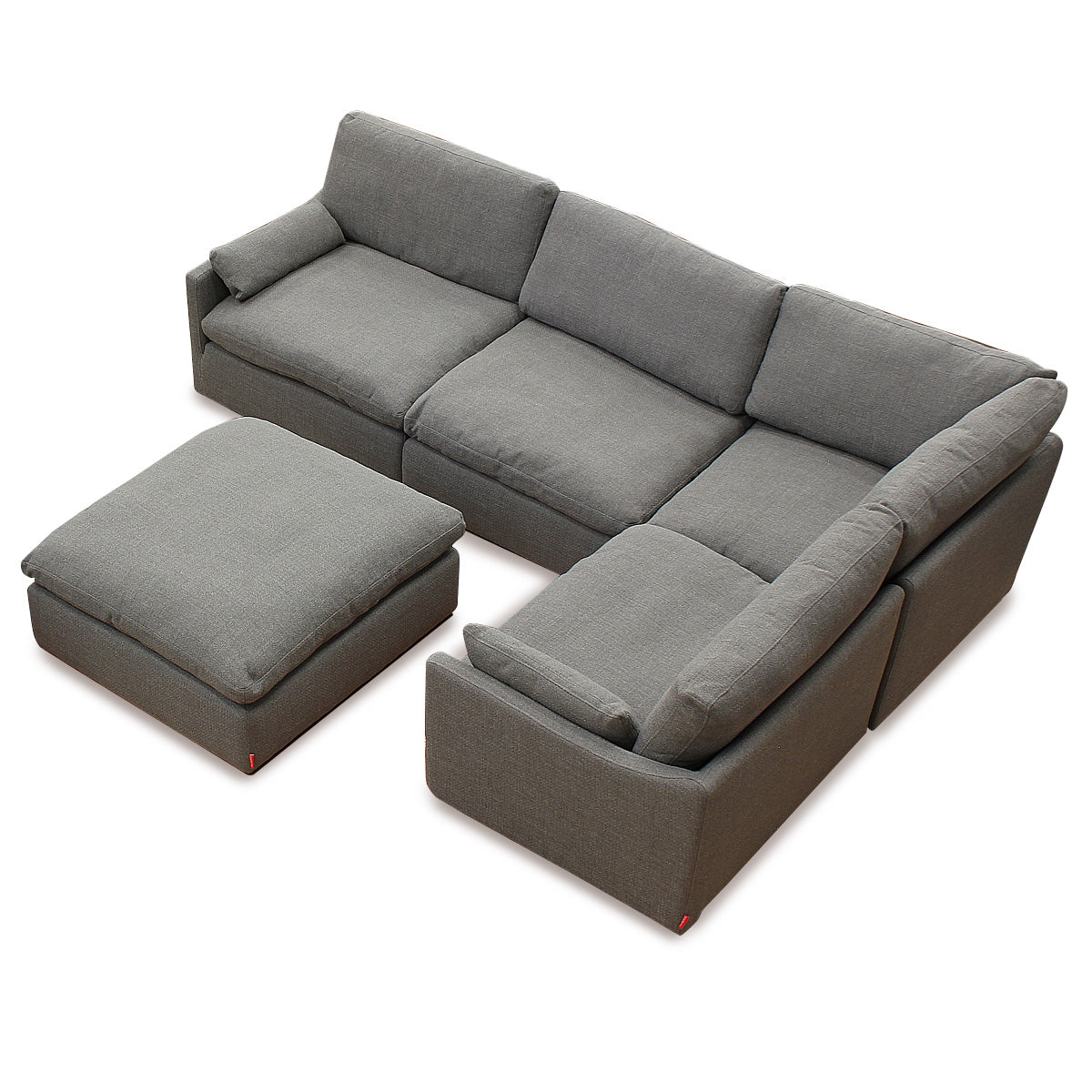 Sala esquinera Cordoba Gris. Muebles Italianos