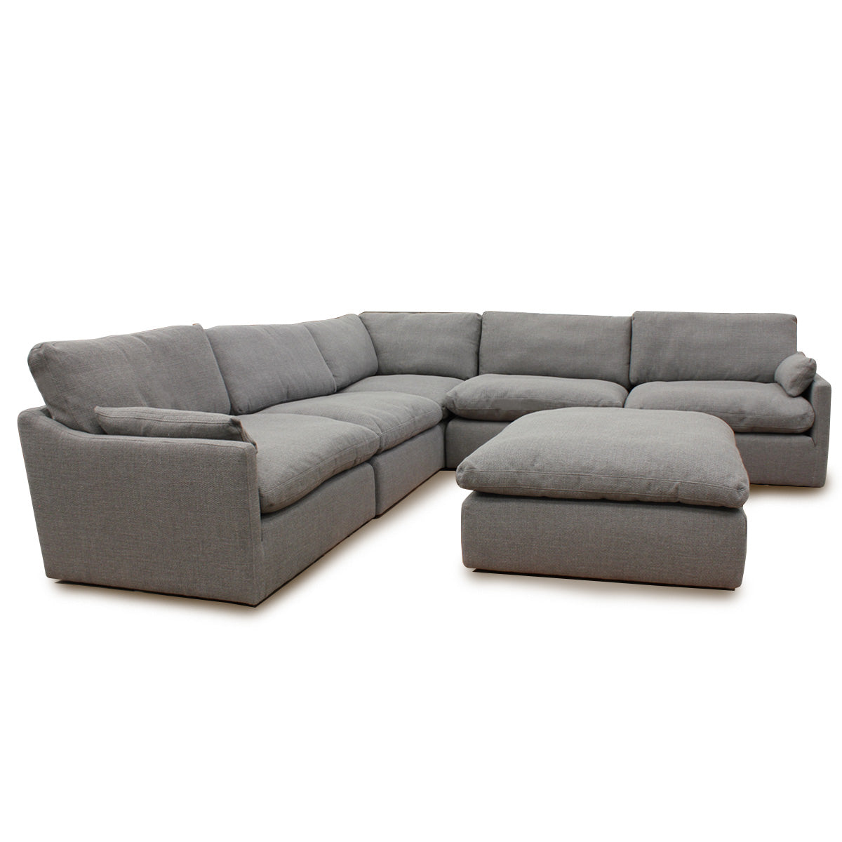 Sala esquinera Cordoba Gris. Muebles Italianos