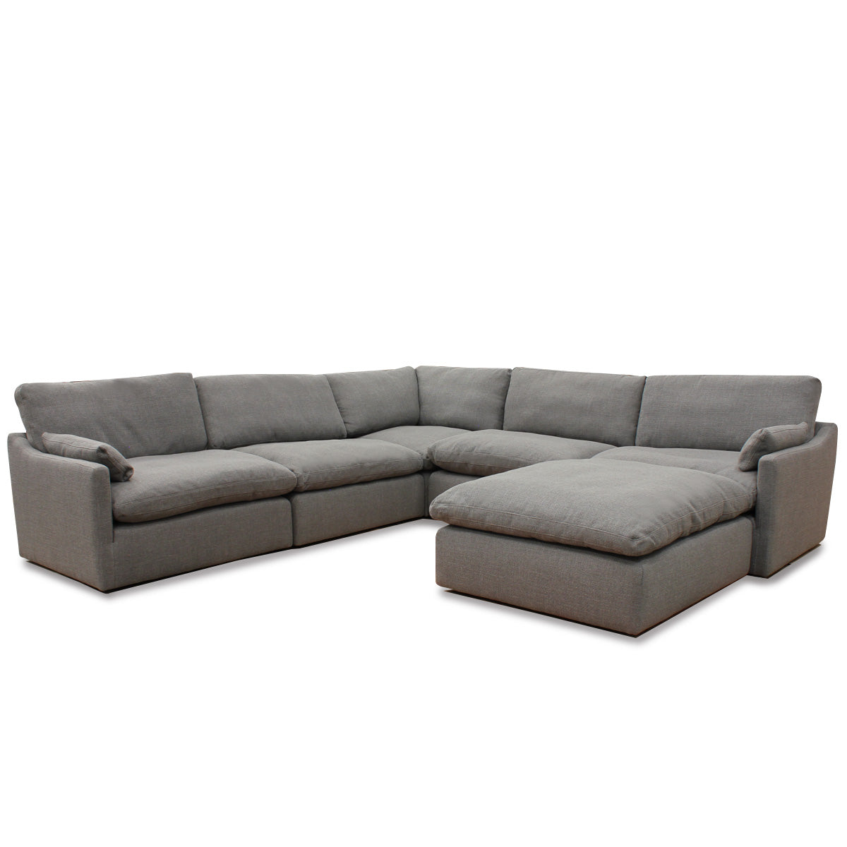 Sala esquinera Cordoba Gris. Muebles Italianos