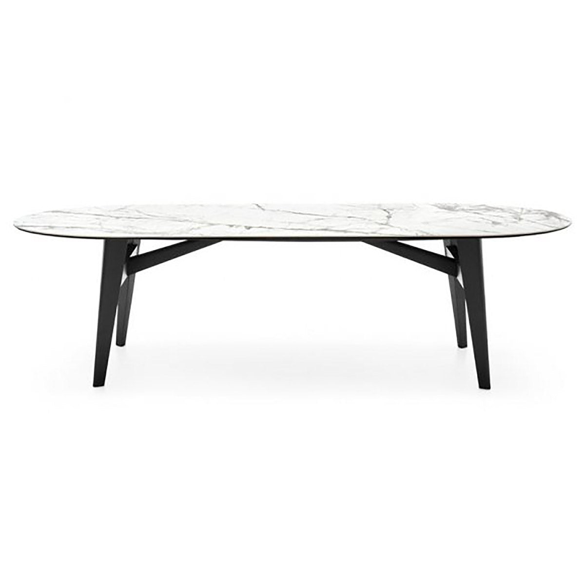 Mesa Abrey Elíptica 250 cm para Comedor. Muebles Italianos