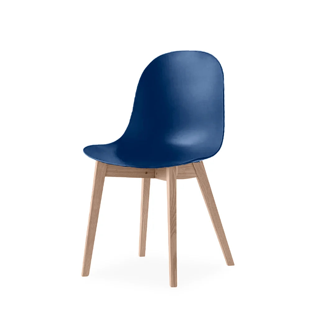 Silla de base de madera Academy de tela para Comedor. Muebles Italianos variant