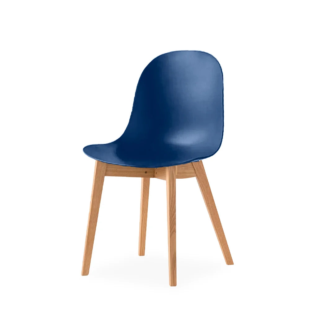 Silla de base de madera Academy de tela para Comedor. Muebles Italianos variant