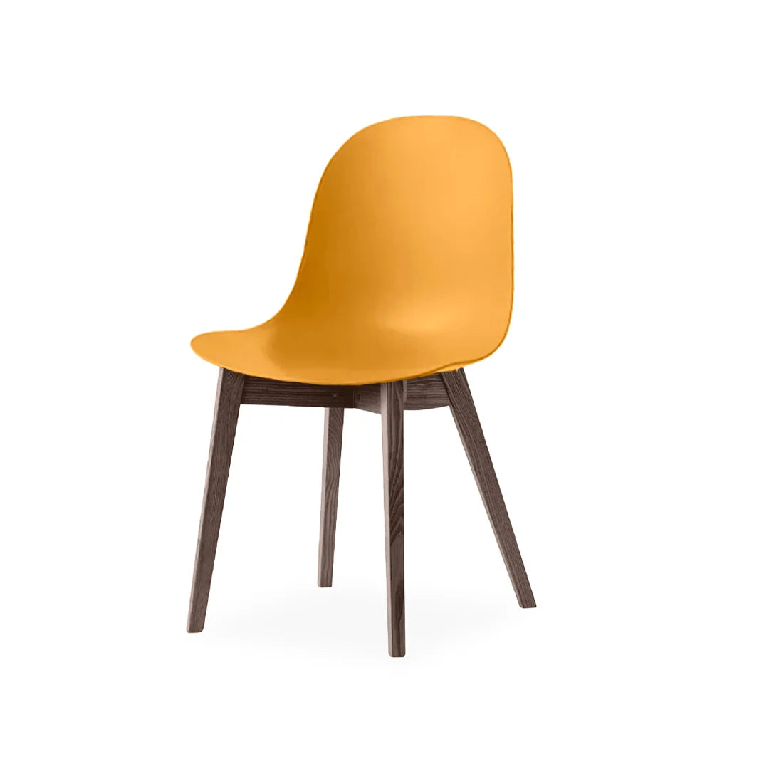 Silla de base de madera Academy de tela para Comedor. Muebles Italianos variant