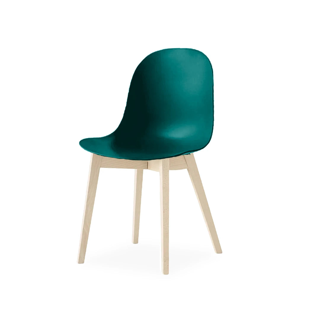 Silla de base de madera Academy de tela para Comedor. Muebles Italianos variant