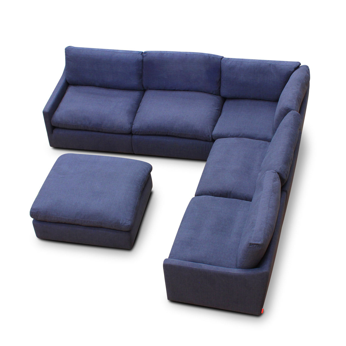 Sala esquinera Cordoba Azul. Muebles Italianos