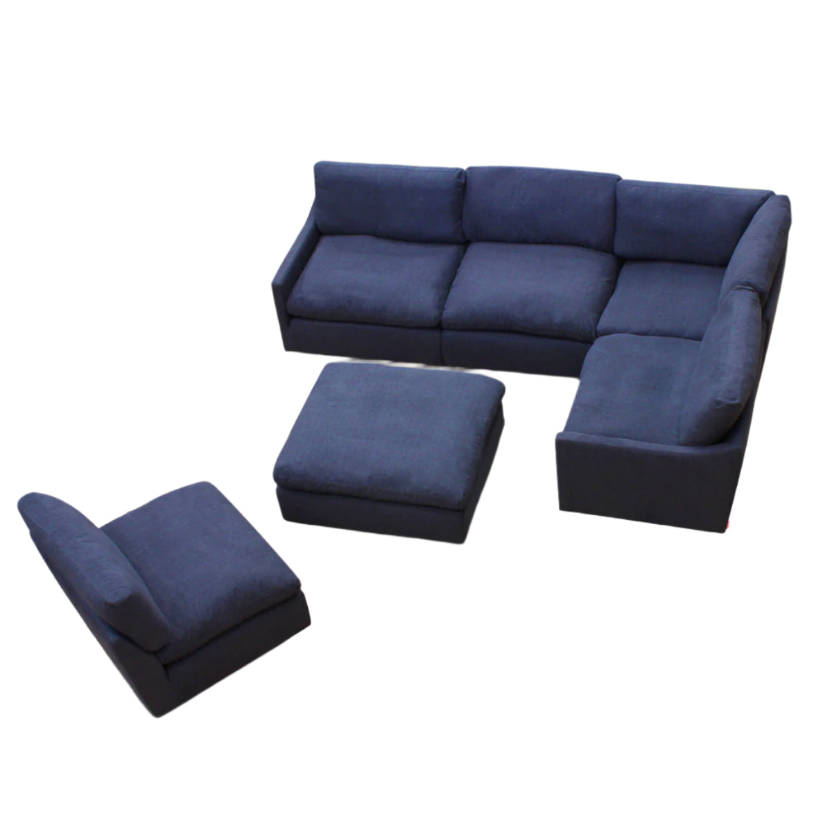 Sala esquinera Cordoba Azul. Muebles Italianos