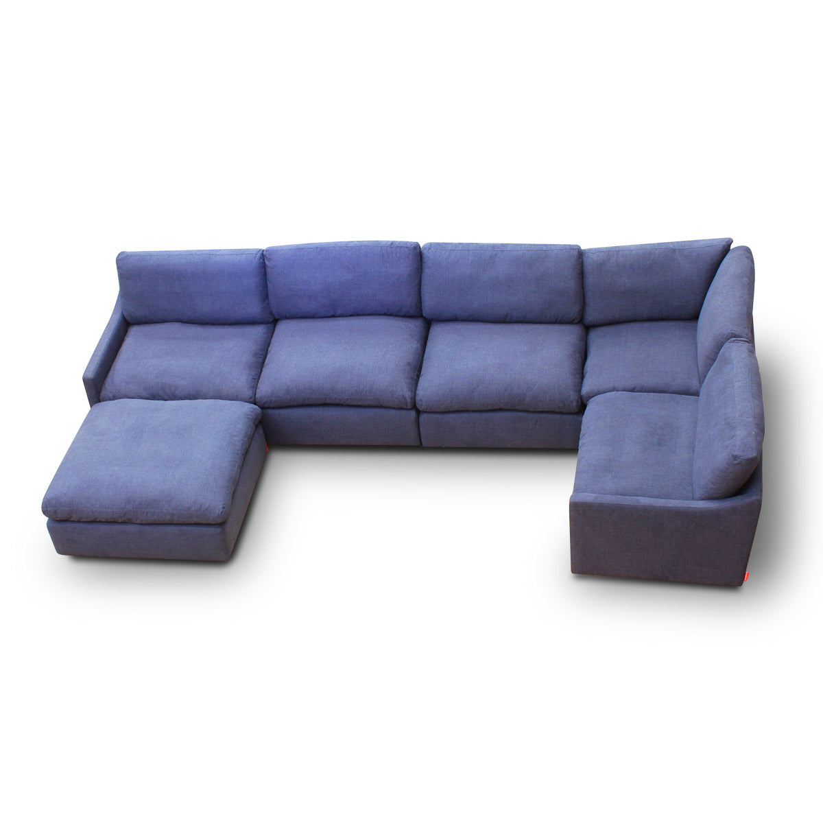 Sala esquinera Cordoba Azul. Muebles Italianos