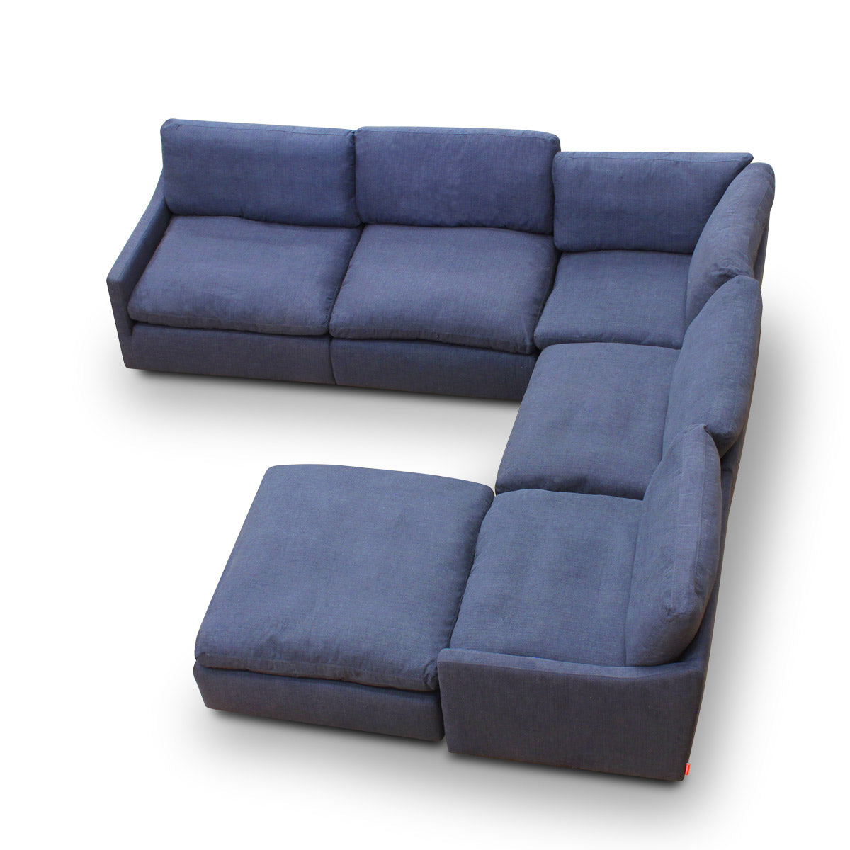 Sala esquinera Cordoba Azul. Muebles Italianos