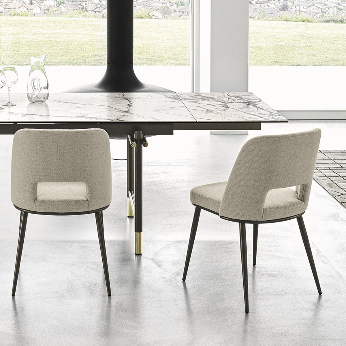 silla foyer metal revival. Muebles Italianos