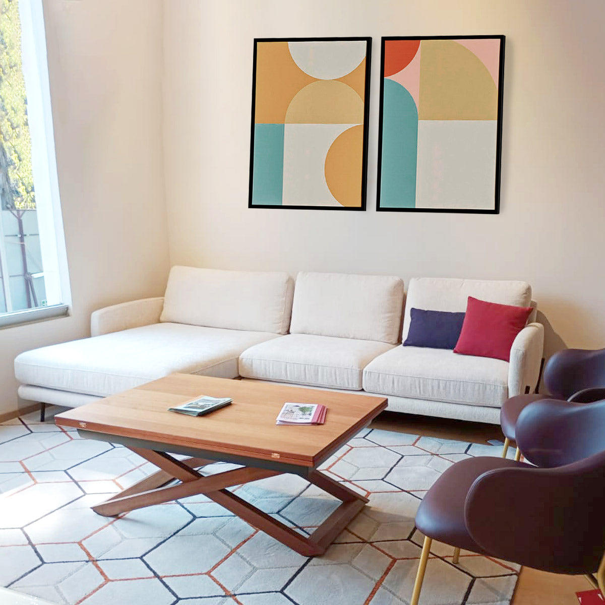 Sala le Marais con Chaise. Muebles Italianos