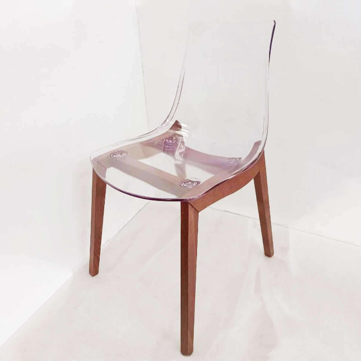 set de 2 sillas led transparente. Muebles Italianos