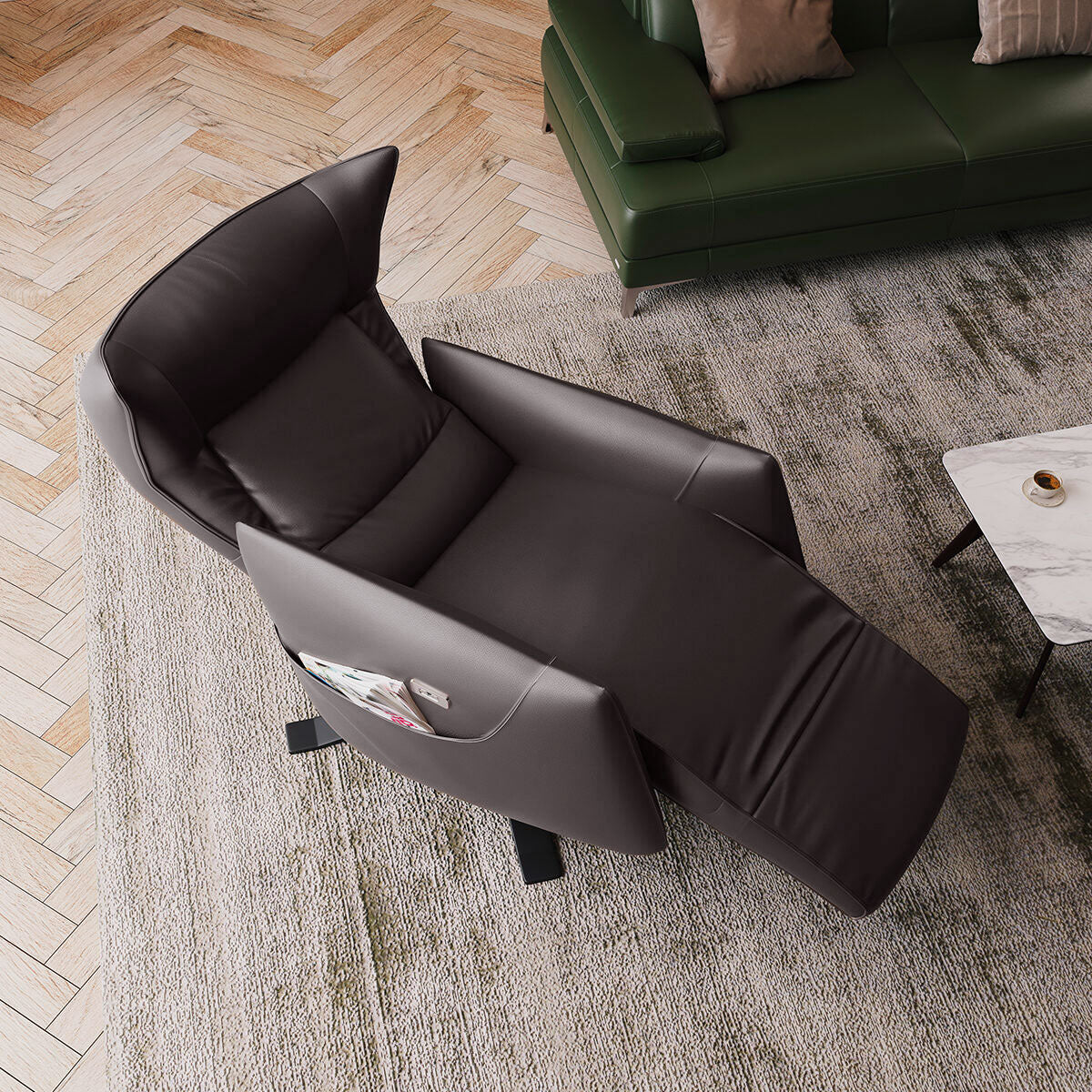 Sofás y sillones reclinables italianos: tecnología, confort y lujo