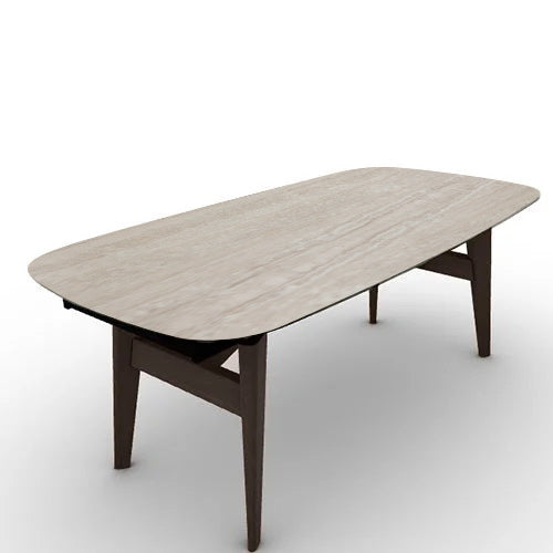 variant Mesa Abrey Rounded Extensible 200 cm para Comedor. Muebles Italianos