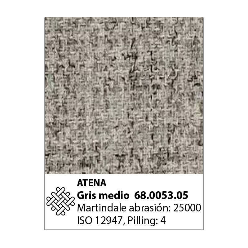 Love seat Sollievo Natuzzi en tela Atena Gris medio