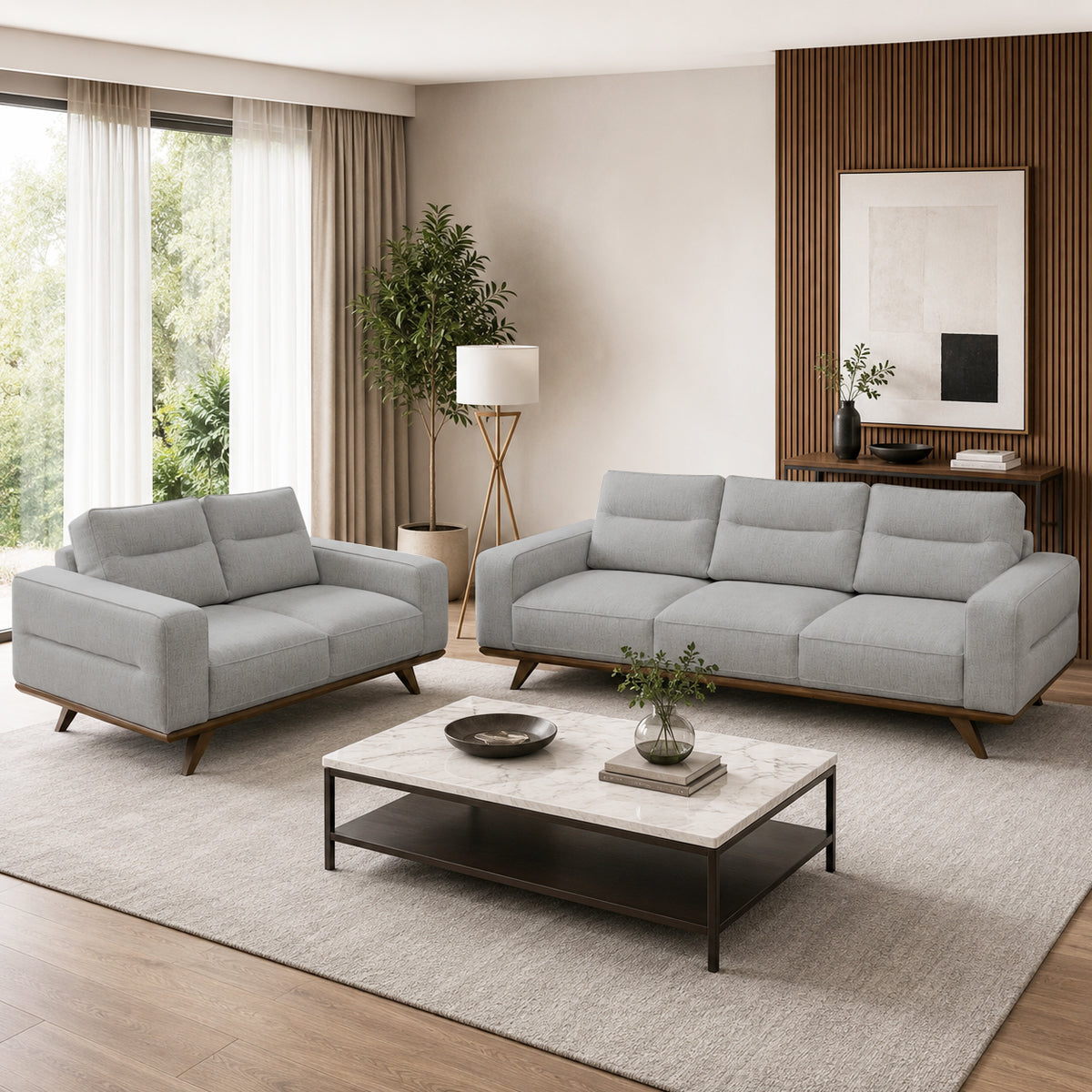 Loveseat Adrenalina Natuzzi en tela Atena