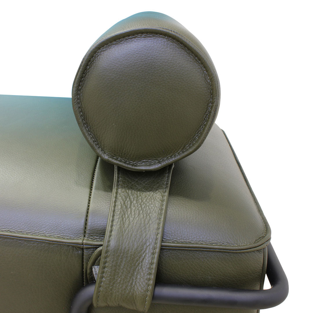 Banca Morfeo Natuzzi piel green elegance