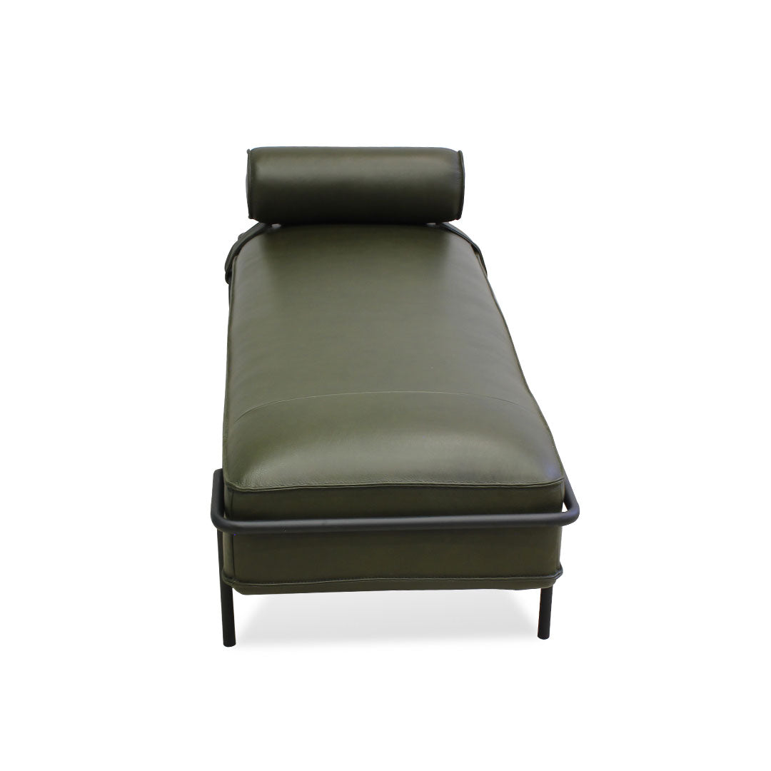 Banca Morfeo Natuzzi piel green elegance