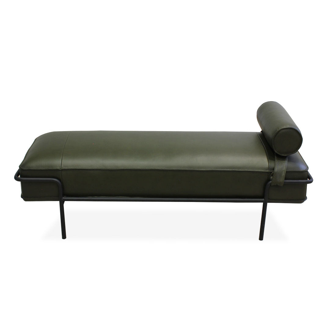Banca Morfeo Natuzzi piel green elegance